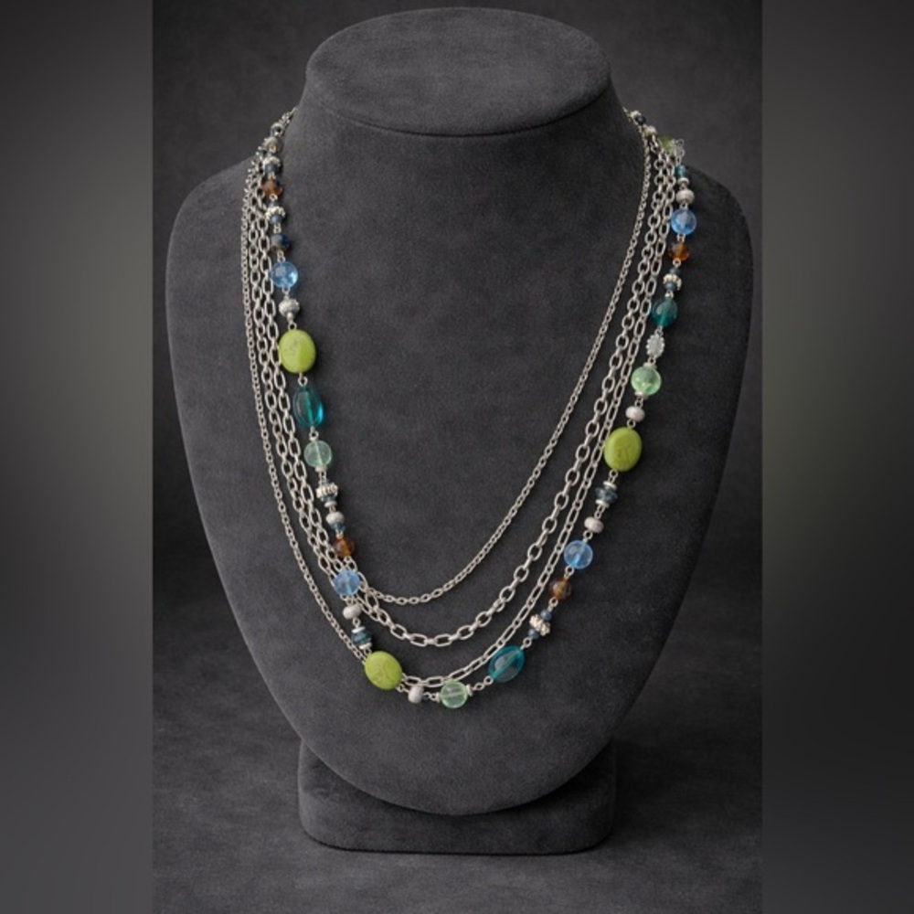 Premier Designs Costa Rica multi strand necklace.  EUC. 141